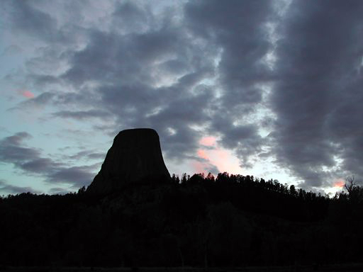 Sleepy late evening shot of Devils Tower, taken by Suzy, May 29th, 2005