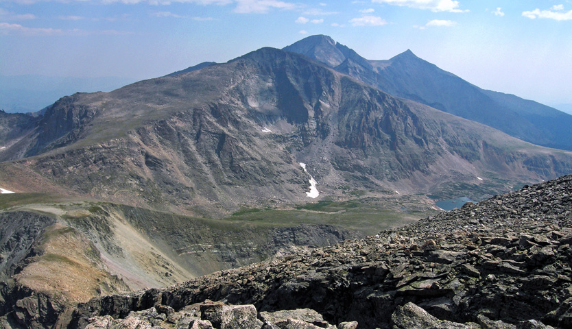 View of Chiefs Head Peak from the summit of Mount Alice