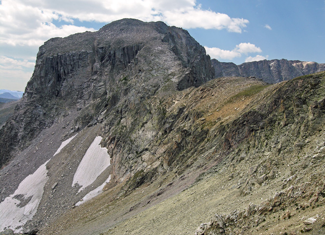 The class 2+ Hourglass Ridge, north side of Mount Alice
