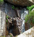 View of right Trio Falls, in drought conditions
