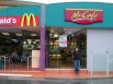 My son, Steven, in front of the McCafé in Sydney, Australia