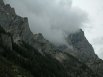 Clouds lurking around ridge in Cascade Canyon - Grand Teton National Park