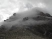 Bad weather on the Grand Teton, taken from the Lower Saddle