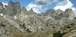 View of the Cirque of the Towers, as seen coming over Jackass Pass