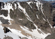 View from the SE end of the Odessa Gorge rim looking across to the Notchtop Couloirs