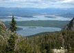 Leigh and Jackson Lakes from Paintbrush Lake camp area - Grand Teton National Park