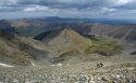 View from the summit of Grays Peak, looking down the North Slopes