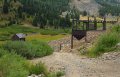 View of the Shoe Basin Mine, just up from the Horseshoe Basin Trailhead