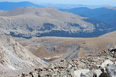 View of the area NE of Hagues Peak with Lost Lake, Lake Dunraven, Whiskey Lake, and Scotch Lake
