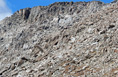 View of the rough upper east side of Hagues Peak