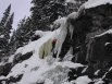 Climber soloing Loch Vale Gorge ice #3
                           Rocky Mountain National Park, Colorado