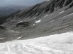 Looking down from the body of the Angel of Shavano on Mount Shavano