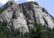 The Book Area: Left Book, The Bookmark, Bookmark Pinnacle, Isis Buttress, and the Right Book, at Lumpy Ridge, Estes Park