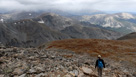 Approaching storm from the north while descending Mount Audubon