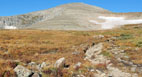Looking up the East Slopes of Mount Audubon from the trail