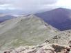 Looking down at Point 13,630 and the East Ridge, as we descended down to the saddle between Massive and South Massive