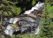 Small falls across meadow west of trail near Mirror Lake