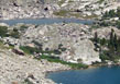 Closeup of the pond north of Mirror Lake, as seen from the lake’s SW slope