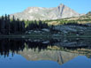 Mount Alice and reflection in Lion Lake No 1, Wild Basin, Rocky Mountain National Park, Colorado