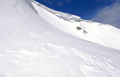 Notchtop East Face cornices, from the top of Notchtop Couloir (Right)