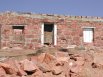 The original summit hut on Pikes Peak