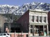 Down Town Ouray, Colorado with mountains behind