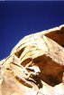 Toproping the overhang on the Cat Eye Wall, Rotary Park, Horsetooth Reservior