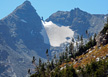 View of Navajo Peak and Dicker’s Peck from the trail to Pawnee Pass on the Continental Divide