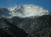 Zoomed in photo of Pikes Peak from Manitou Springs