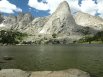 Pingora Peak across Lonesome Lake, Cirque of the Towers, Wind River Range