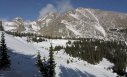 Pagoda Mountain, Longs Peak, and Mount Meeker from 11,000 ft. on Mount Orton