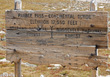 Sign at Pawnee Pass, Indian Peaks Wilderness Area