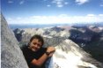 My son, Steve, smiling on top of Snowmass Mountain