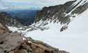 View looking down Tyndall Gorge from the upper north corner of Tyndall Glacier