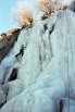 Suzy on the Castle Rock Upper Falls Ice with the good ice of the 2002/2003 season