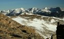 Winter view looking northeast from east slopes of Mt Lady Washington