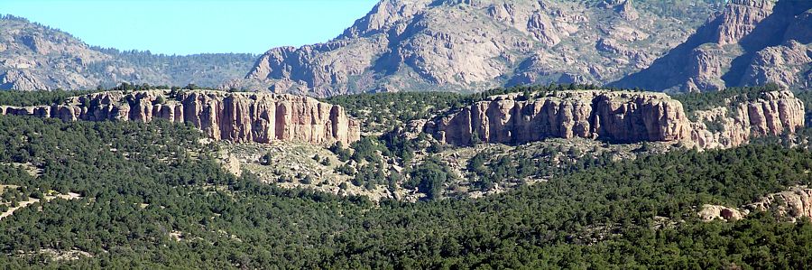 From Left to right, there's Cactus Cliff, Spiney Ridge, and the New Gym.
